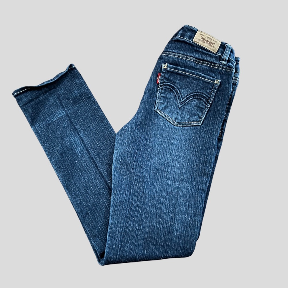 Girls Levi’s Skinny Fit Knit Denim Regular Jeans size 8